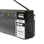 Đài đa băng tần FM AM SW di động BAIJIALI BJL-667 với núm điều chỉnh độc lập, BAIJIALI BJL-667