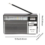 Đài đa băng tần FM AM SW di động BAIJIALI BJL-667 với núm điều chỉnh độc lập, BAIJIALI BJL-667
