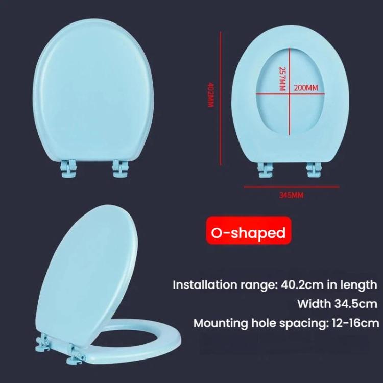 Nắp bồn cầu EAV dày, nắp bồn cầu mềm bằng bọt, màu trắng hình chữ O, màu xanh hình chữ O, màu trắng hình chữ V, màu xanh hình chữ V