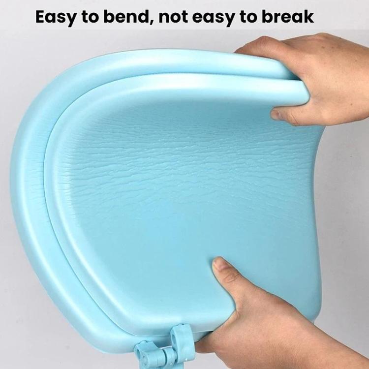 Nắp bồn cầu EAV dày, nắp bồn cầu mềm bằng bọt, màu trắng hình chữ O, màu xanh hình chữ O, màu trắng hình chữ V, màu xanh hình chữ V