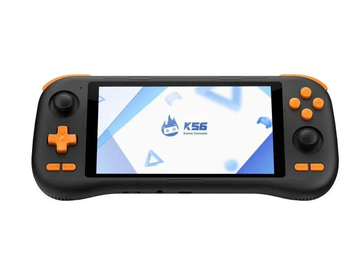 Máy chơi game Retro K56 với màn hình cảm ứng 5.5 inch, hệ điều hành Android 14, giao diện ES-DE cho chơi game nhanh hơn, không kèm thẻ game, 6+128G