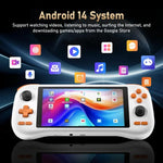 Máy chơi game Retro K56 với màn hình cảm ứng 5.5 inch, hệ điều hành Android 14, giao diện ES-DE cho chơi game nhanh hơn, không kèm thẻ game, 6+128G