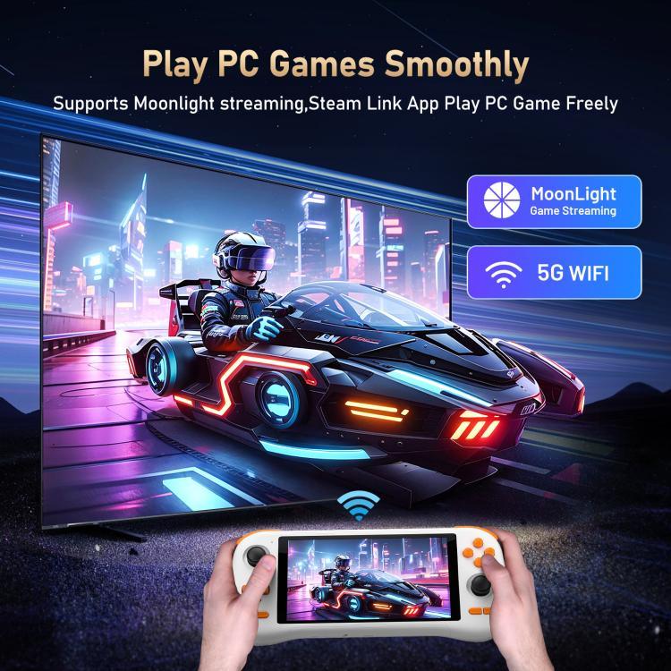 Máy chơi game Retro K56 với màn hình cảm ứng 5.5 inch, hệ điều hành Android 14, giao diện ES-DE cho chơi game nhanh hơn, không kèm thẻ game, 6+128G