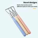 Bộ 3 dụng cụ điêu khắc đất sét gốm thủ công, dụng cụ dập nổi đất sét nhựa, 3 dụng cụ điêu khắc