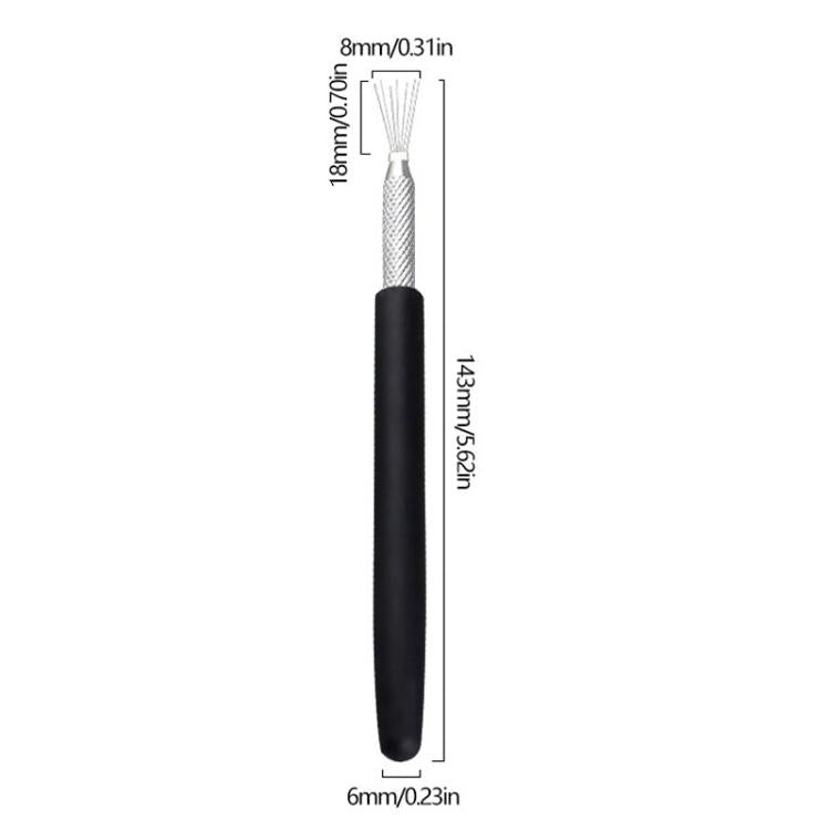 Bộ 3 dụng cụ tạo hình đất sét gốm mềm, cọ tạo kết cấu đất sét DIY, 3 cọ tạo kết cấu