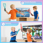 Bộ tay cầm thể thao STARTRC GAMES gồm kiếm, vợt tennis, vô lăng đua, cho Nintendo Switch 2 14 trong 1