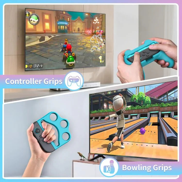 Bộ tay cầm thể thao STARTRC GAMES gồm kiếm, vợt tennis, vô lăng đua, cho Nintendo Switch 2 14 trong 1