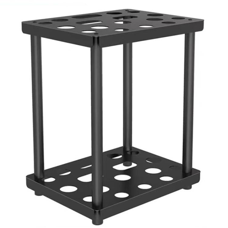 Giá kệ lưu trữ kim loại phủ bột, giá để dụng cụ mộc mạc, giá để cuốc chổi xẻng, hai tầng