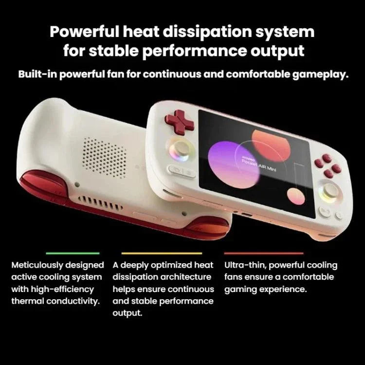 Máy chơi game cầm tay AYANEO Pocket AIR màn hình LCD mini 4.2 inch 60Hz, Android 11, cần điều khiển hiệu ứng Hall, màu trắng 2G+32G, đen 2G+32G, Retro 3G+64G, trắng 3G+64G, đen 3G+64G