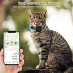 Vòng cổ mèo chống nước có giá đỡ silicone cho AirTag thế hệ 2 / AirTag thế hệ 1, khóa an toàn tháo rời và mặt dây cá & chuông