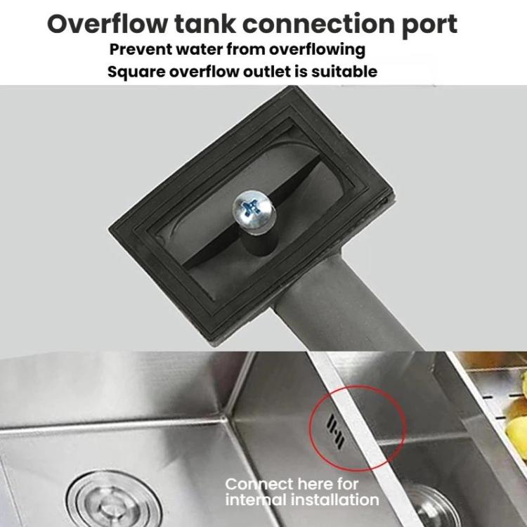 Bộ phụ kiện ống thoát nước bồn rửa bát bằng thép không gỉ, bộ ống thoát nước chống mùi, ống đuôi đôi 0.6m, ống cong S đôi, ống đuôi đôi 1m