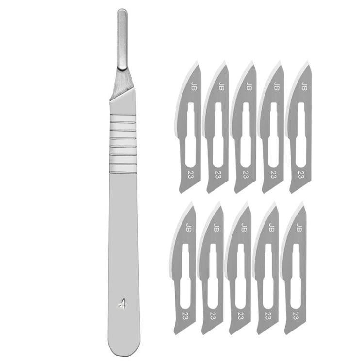 JunBei bộ 11 dao khắc trái cây, dao phụ trợ tháo lắp sửa điện thoại, tay cầm dao số 23, số 11
