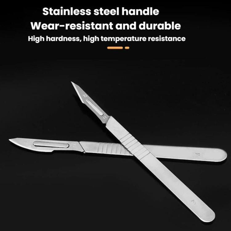 JunBei bộ 11 dao khắc trái cây, dao phụ trợ tháo lắp sửa điện thoại, tay cầm dao số 23, số 11