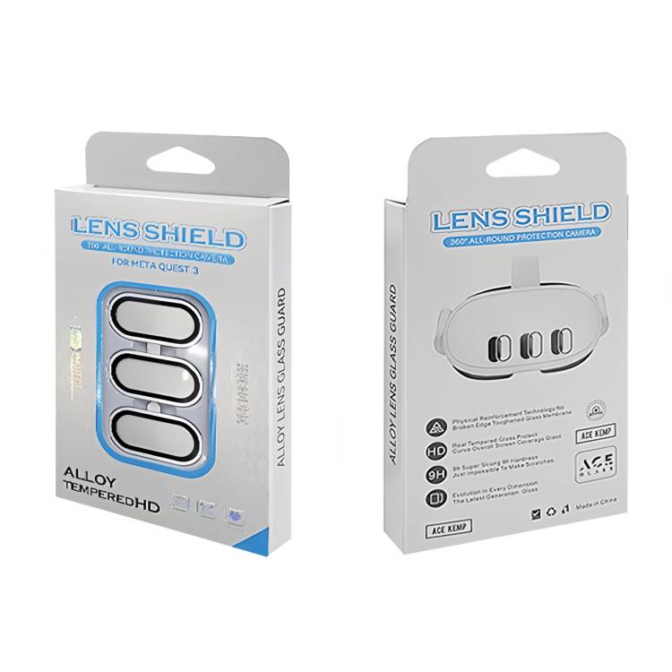 For Meta Quest 3 Titanium Alloy Lens Protector Anti-Blast Tempered Glass Screen Protector VR Headset Accessories