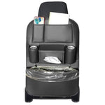 1109 Car Seat Back Leather Storage Organizer Vehicle-Mounted Hanging Trash Bag