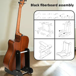 Giá đỡ đàn guitar đứng bằng gỗ cho đàn điện, acoustic và cổ điển 39-41 inch, giá trưng bày và lưu trữ