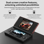 Máy chơi game cầm tay ANBERNIC RG DS Flip màn hình kép 4 inch IPS cảm ứng, thiết bị chơi game AI 3+32G