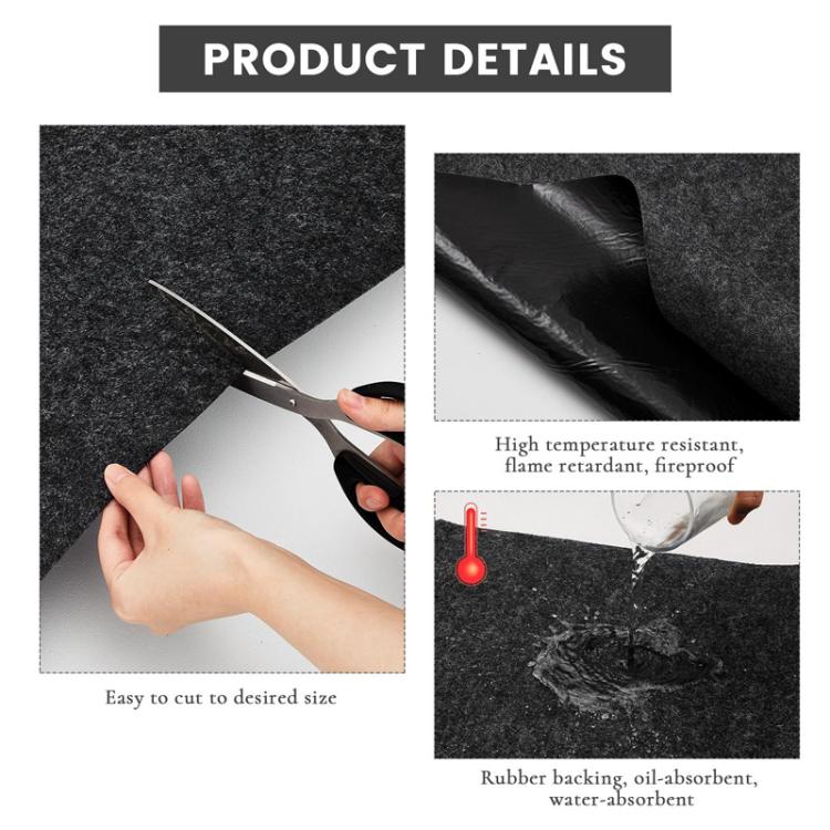 Thảm chống dầu cho bảo dưỡng xe, thảm sàn gara chống trượt bằng nỉ, kích thước 0.9 x 1m, 1 x 1m, 1 x 2m