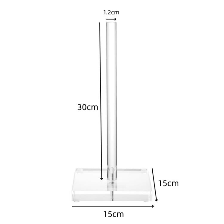 Giá đỡ giấy vệ sinh & tổ chức cuộn bằng acrylic cho nhà bếp, phòng tắm & bàn cà phê, YX218