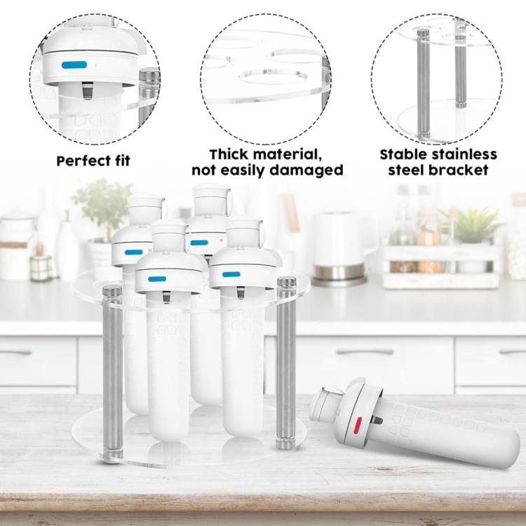 Giá đựng lọ gia vị acrylic tròn 7 lỗ cho Cirkul, YX211