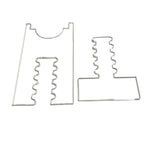 Bộ 2 cái miếng đệm acrylic điều chỉnh chống trượt, 5 ngăn, 6 ngăn