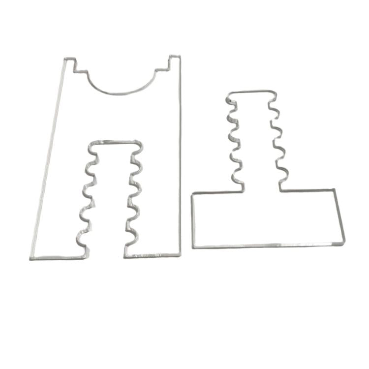 Bộ 2 cái miếng đệm acrylic điều chỉnh chống trượt, 5 ngăn, 6 ngăn