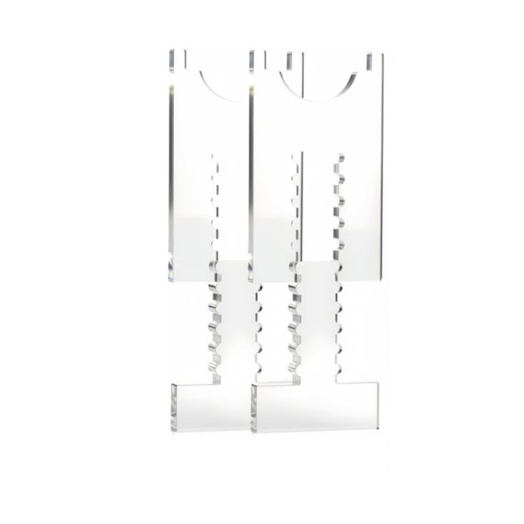 Bộ 2 cái miếng đệm acrylic điều chỉnh chống trượt, 5 ngăn, 6 ngăn