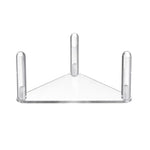Bộ 2 cái giá bóng acrylic tam giác dễ lắp ráp, trong suốt 1 cái, trong suốt bộ 2 cái, đen 1 cái, đen bộ 2 cái