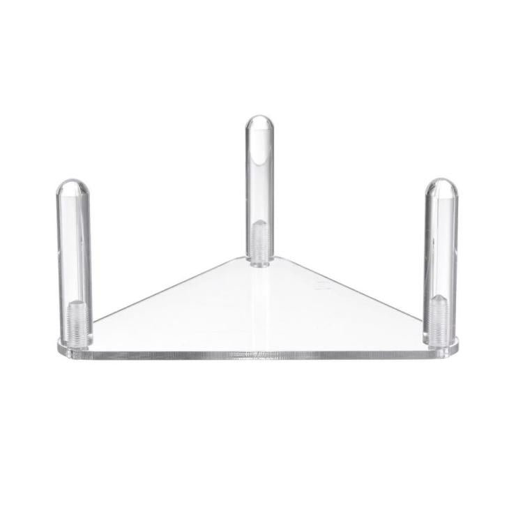Bộ 2 cái giá bóng acrylic tam giác dễ lắp ráp, trong suốt 1 cái, trong suốt bộ 2 cái, đen 1 cái, đen bộ 2 cái