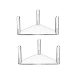 Bộ 2 cái giá bóng acrylic tam giác dễ lắp ráp, trong suốt 1 cái, trong suốt bộ 2 cái, đen 1 cái, đen bộ 2 cái