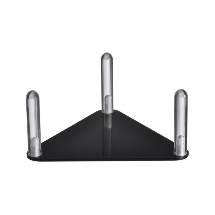 Bộ 2 cái giá bóng acrylic tam giác dễ lắp ráp, trong suốt 1 cái, trong suốt bộ 2 cái, đen 1 cái, đen bộ 2 cái