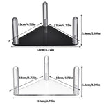 Bộ 2 cái giá bóng acrylic tam giác dễ lắp ráp, trong suốt 1 cái, trong suốt bộ 2 cái, đen 1 cái, đen bộ 2 cái
