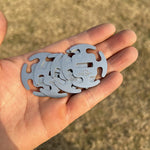 COOL CAMP 4pcs /Pack Stainless Steel Rope Clips No-Knot Fastener for 2-4mm Camping Ropes