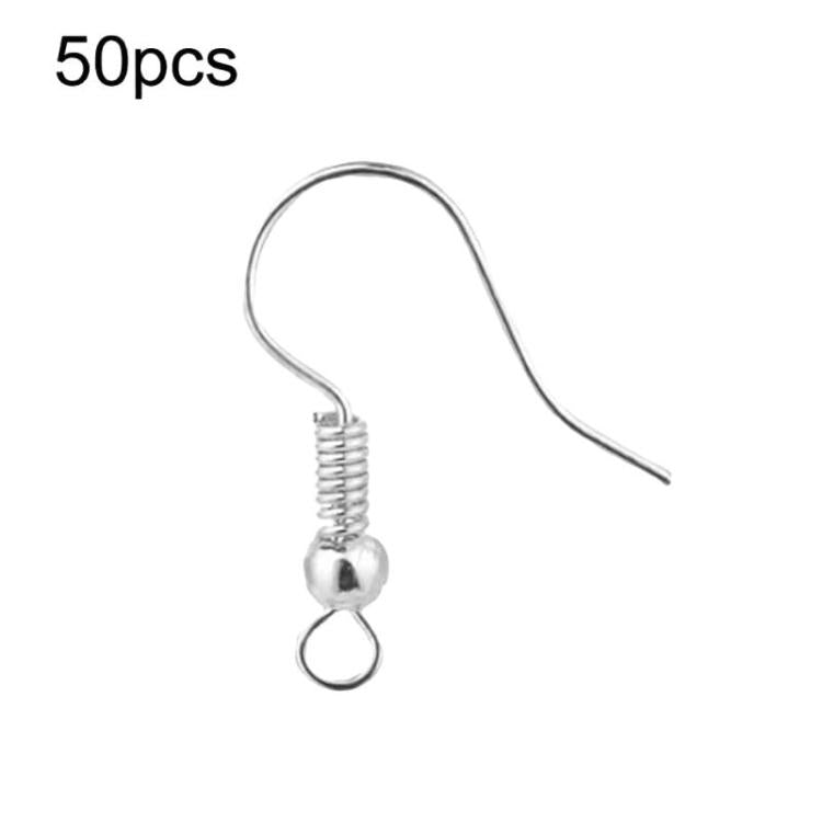 50 cái khuyên tai inox & móc bông tai phụ kiện làm đồ trang sức DIY, thanh thẳng thép, thanh thẳng vàng, chữ thập thép, chữ thập vàng