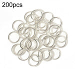 200 cái vòng nối trang sức thủ công DIY, 0.5 x 3mm, 0.5 x 4mm, 0.7 x 5mm, 0.9 x 6mm, 1.0 x 7mm, 1.0 x 8mm, 1.2 x 9mm, 1.2 x 10mm, 1.2 x 12mm