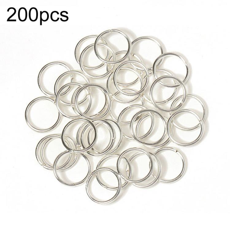 200 cái vòng nối trang sức thủ công DIY, 0.5 x 3mm, 0.5 x 4mm, 0.7 x 5mm, 0.9 x 6mm, 1.0 x 7mm, 1.0 x 8mm, 1.2 x 9mm, 1.2 x 10mm, 1.2 x 12mm