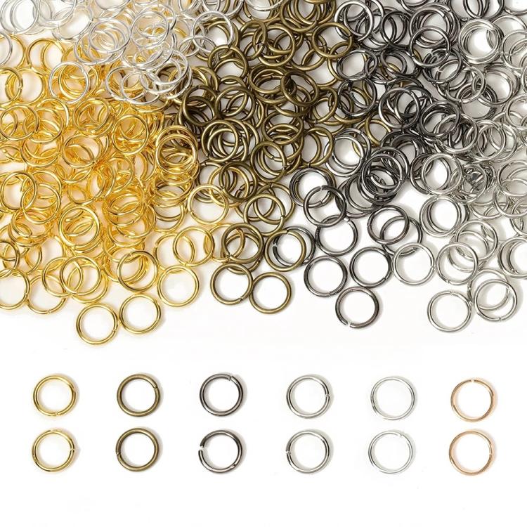 200 cái vòng nối trang sức thủ công DIY, 0.5 x 3mm, 0.5 x 4mm, 0.7 x 5mm, 0.9 x 6mm, 1.0 x 7mm, 1.0 x 8mm, 1.2 x 9mm, 1.2 x 10mm, 1.2 x 12mm