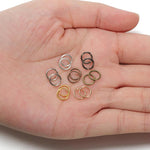 200 cái vòng nối trang sức thủ công DIY, 0.5 x 3mm, 0.5 x 4mm, 0.7 x 5mm, 0.9 x 6mm, 1.0 x 7mm, 1.0 x 8mm, 1.2 x 9mm, 1.2 x 10mm, 1.2 x 12mm