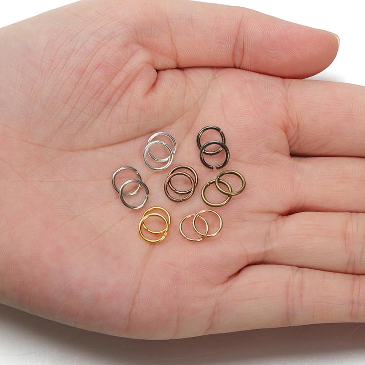 200 cái vòng nối trang sức thủ công DIY, 0.5 x 3mm, 0.5 x 4mm, 0.7 x 5mm, 0.9 x 6mm, 1.0 x 7mm, 1.0 x 8mm, 1.2 x 9mm, 1.2 x 10mm, 1.2 x 12mm