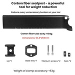 Cọc yên xe đạp đường carbon TOSEEK cho JAVA Siluro 6top