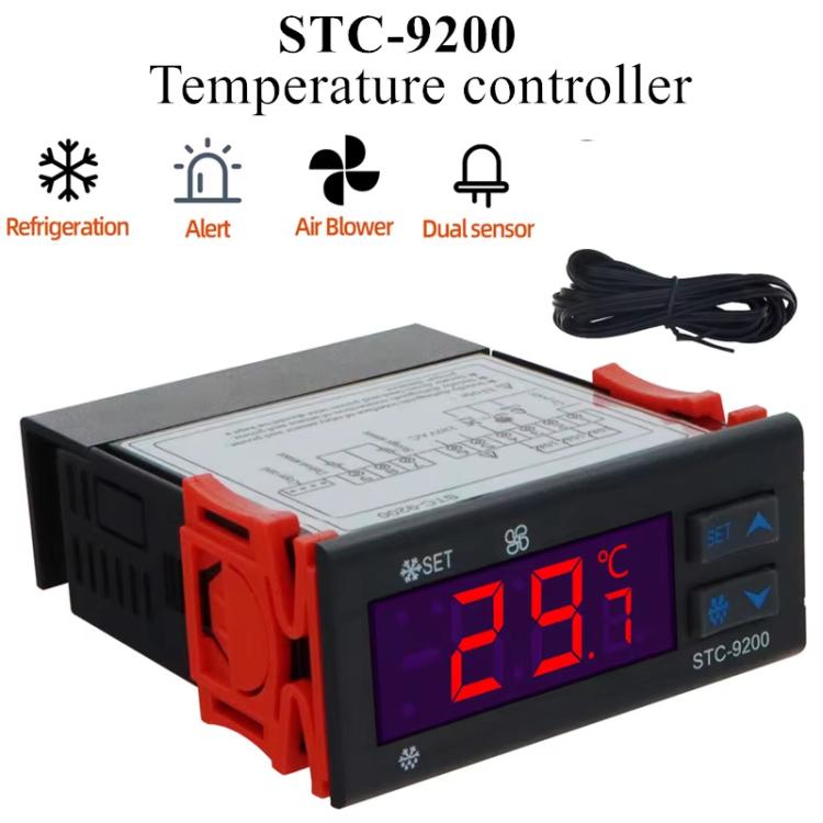 Bộ điều khiển nhiệt độ vi tính STC-9200 - 3 chế độ đầu ra cho làm lạnh, rã đông và điều khiển quạt, dùng chung cho kho lạnh/thiết bị làm lạnh