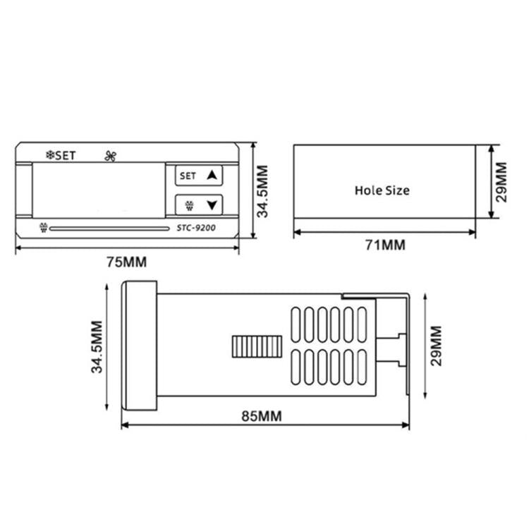 Bộ điều khiển nhiệt độ vi tính STC-9200 - 3 chế độ đầu ra cho làm lạnh, rã đông và điều khiển quạt, dùng chung cho kho lạnh/thiết bị làm lạnh