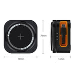 Sạc không dây từ tính 15W 3 trong 1, cáp rút gọn, đế sạc để bàn gập được
