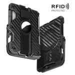 Giá đỡ thẻ kim loại nam châm cho AirTag thế hệ 2 / AirTag thế hệ 1 kèm giá đỡ điện thoại, chống RFID, dây đeo cổ tay co giãn
