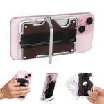 Giá đỡ thẻ kim loại nam châm cho AirTag thế hệ 2 / AirTag thế hệ 1 kèm giá đỡ điện thoại, chống RFID, dây đeo cổ tay co giãn