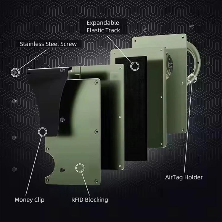 Ví đựng thẻ kim loại chống RFID cho AirTag thế hệ 2 / AirTag thế hệ 1