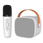 Loa Bluetooth di động kèm micro tháo rời, bộ karaoke cho trẻ em và gia đình, mic đôi xanh da trời, mic đôi hồng, mic đôi trắng, mic đơn xanh da trời, mic đơn hồng, mic đơn trắng