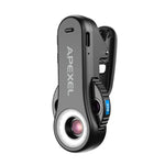 Kính hiển vi điện thoại APEXEL TriScope 40X-80X-120X với đèn LED nhiệt độ kép & chiếu sáng UV, APL-MS3L