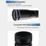 Bộ ống kính TeleCular 50x cho điện thoại thông minh với chân máy đầu bi 360 độ & lấy nét trong, APL-T50X
