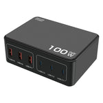 Sạc đa cổng USB PD sạc nhanh công suất cao 100W, Phích cắm US, phích cắm EU, phích cắm AU, phích cắm KR, phích cắm UK